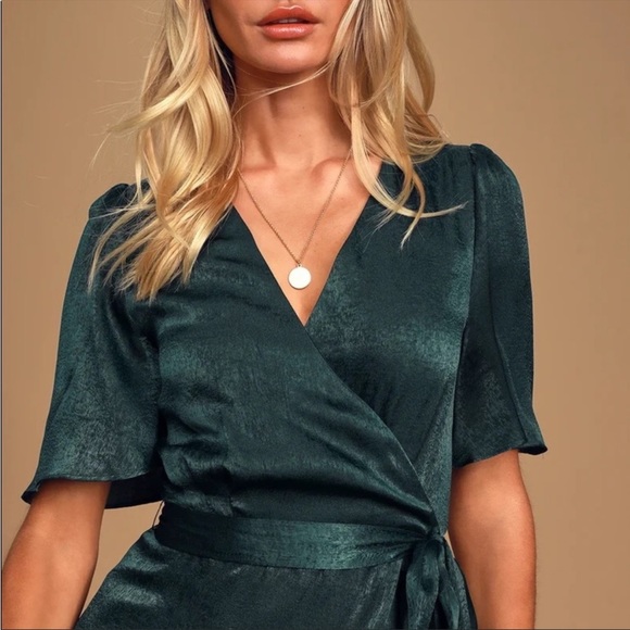 Lulus high low wrap dress - Picture 3 of 6